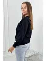 Mikina s potiskem černý Mikina s potiskem černý
