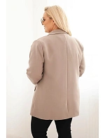 Dámská sako Plus Size elegantní fango Dámská sako Plus Size elegantní fango