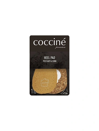 Coccine Heel Pad Corck And Leather Peccary