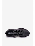 Pánské Klasické Nízké Tenisky Z Eko Kůže Big Star NN174252 Černé Pánské Klasické Nízké Tenisky Z Eko Kůže Big Star NN174252 Černé