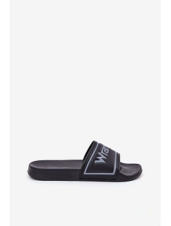 Pánské Pantofle WRANGLER AVERELL SLIDER MEN LOW 20251042.25Y Černé