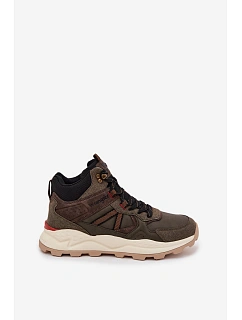 Pánské turistické boty WRANGLER WEST MEN MID 20253027 tmavozelené