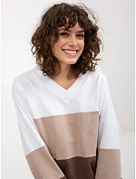 Mikina RV BL 8328.65P bílo-hnědá Mikina RV BL 8328.65P bílo-hnědá