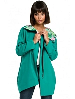 B091 Mikina na zip Oversized - černá B091 Mikina na zip Oversized - černá