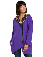 B091 Mikina na zip Oversized - černá B091 Mikina na zip Oversized - černá