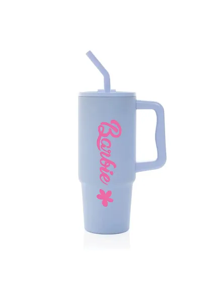 BARBIE - světle modrý cestovní termohrnek 900 ml BARBIE - světle modrý cestovní termohrnek 900 ml