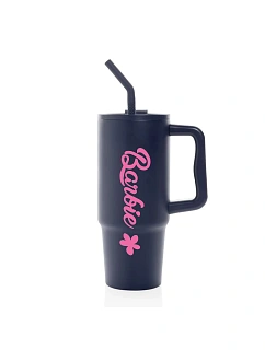 BARBIE - tmavě modrý cestovní termohrnek 900 ml  