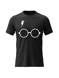 Dámské bavlněné tričko s potiskem - HARRY POTTER - černé