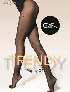 Punčocháče Gatta Trendy Poppy wz.04 40 den 2-4