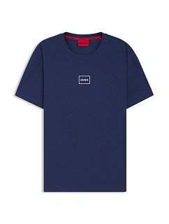 Hugo Loungewear Laze AZZURRO pánská košile na spaní (50525236-409)