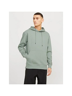 Pánská mikina s kapucí Jack&Jones JJESTAR BASIC SWEAT HOOD NOOS 12208157 ICEBERG GREEN