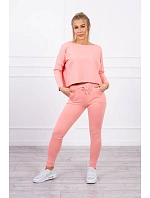 Sada s oversize halenkou morel