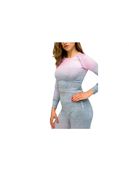 GymHero Ombre Rushguard Longsleeve LONG-MILKSHAKE Pink L GymHero Ombre Rushguard Longsleeve LONG-MILKSHAKE Pink L