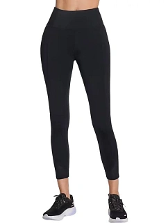 Skechers Tempo High Waisted 7/8 legíny LG83-BLK černé L