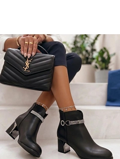 Dámské boty na podpatku na zip model 231683 Solea