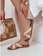 Dámské slaměné žabky SOLINIA beige FashionStreet ZY0923 Dámské slaměné žabky SOLINIA beige FashionStreet ZY0923