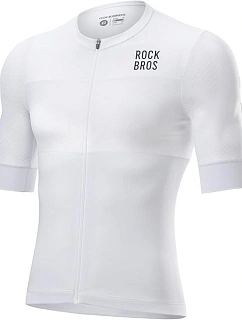 Rockbros pánské cyklistické tričko, bílé, 3D, velikost L