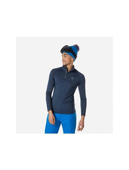 Rossignol Classique 1/2 Zip T-shirt navy blue pánské Rossignol Classique 1/2 Zip T-shirt navy blue pánské