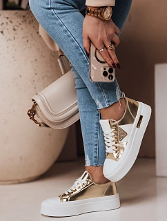 Dámské tenisky na platformě TRENDIS gold FashionStreet ZY0702