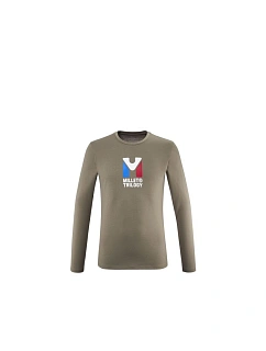 Tričko MILLET M CHAMONIX TRI TS LS hnědé pánské
