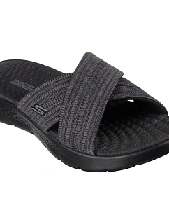 Dámské žabky Skechers GO WALK FLEX SANDAL IMPRESSED 141420 BKGY