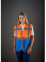 Yoko HVW 801 Hi-Vis multifunkční vesta 79.W801 sapphire Yoko HVW 801 Hi-Vis multifunkční vesta 79.W801 sapphire