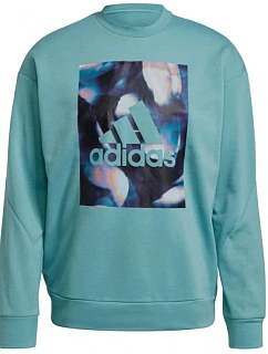 Pánská mikina uforu  W GS3893 tyrkysová - Adidas