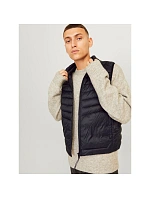 Jack&Jones pánské tričko bez rukávů JJESPRINT BODYWARMER COLLAR NOOS 12258457 BLACK/SOLID
