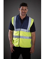 Yoko HVW 100 Hi-Vis bezpečnostní vesta 79.W100 raspberry Yoko HVW 100 Hi-Vis bezpečnostní vesta 79.W100 raspberry