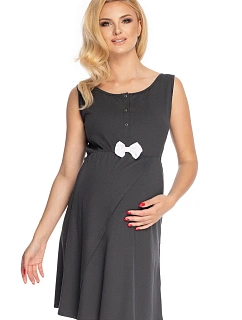 Dámská těhotenská noční košilka 0179 grafitová - PeeKaBoo