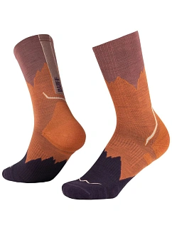 Ponožky BUFF Merino Lightweight Crew 137796221, hnědé, velikost 36–38