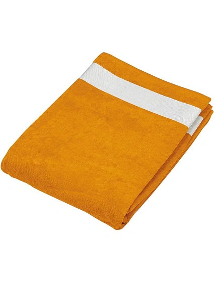 Kariban K 118 Velurová plážová osuška 20.K118 orange/white Kariban K 118 Velurová plážová osuška 20.K118 orange/white