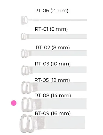 Silikonová ramínka Julimex RT 08 14mm Silikonová ramínka Julimex RT 08 14mm
