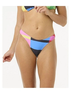 Plavkové kalhotky RIP CURL Las Dalias High Leg Cheeky, tyrkysové
