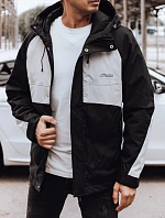 Pánská přechodná bunda TX4916 černo-šedá - FashionStreet
