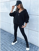 Dámská černá tepláková souprava 3 v 1 ZNAČKA VAŠEHO STYLU FashionStreet AY0936 Dámská černá tepláková souprava 3 v 1 ZNAČKA VAŠEHO STYLU FashionStreet AY0936