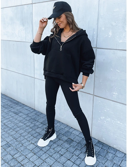 Dámská černá tepláková souprava 3 v 1 ZNAČKA VAŠEHO STYLU FashionStreet AY0936 Dámská černá tepláková souprava 3 v 1 ZNAČKA VAŠEHO STYLU FashionStreet AY0936
