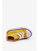 Dětské vysoké tenisky Filemon žluté - Sweet Shoes