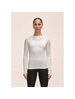 Dámské tričko Casall Maze Long Sleeve, bílé