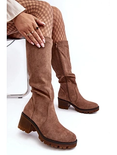 Kozačky  D8130 hnědé - Step in style