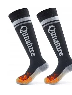 Qunature zimní termoponožky, černé, velikost 24–28