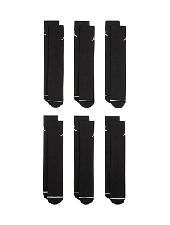Jordan Everyday Cushioned Crew Socks 6 párů černé HV6228 010