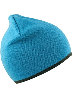 Result Headwear RC 046X Oboustranná pletená čepice 28.046X aqua/grey