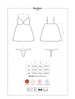 Dokonalá košilka Rosalyne babydoll - Obsessive Dokonalá košilka Rosalyne babydoll - Obsessive