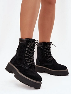 Šněrovací kotníkové boty model 217720 Step in style