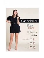Gabriella 161 Rubens Plus Size punčocháče 20 den 7-3XL Gabriella 161 Rubens Plus Size punčocháče 20 den 7-3XL