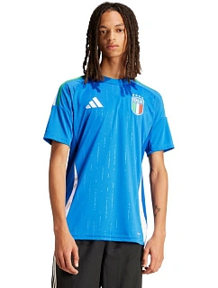 Pánské tričko adidas Italy 24 Home, modré, IN0657, pánské