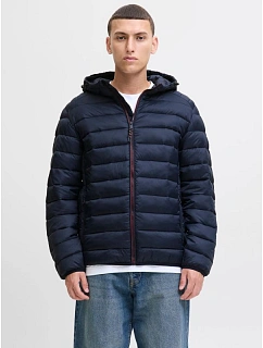 Jack&Jones pánská péřová bunda JJEBRADLEY LIGHT PUFFER HOOD NOOS 12280970 SKY CAPTAIN