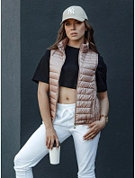 Dámská prošívaná vesta se stojáčkem STYLISHZ růžová FashionStreet TY4449