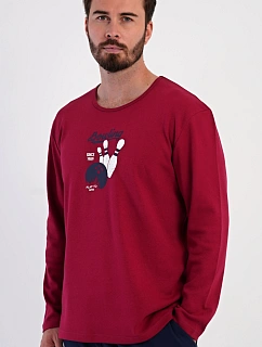 Pánské pyžamo dlouhé Bowling
